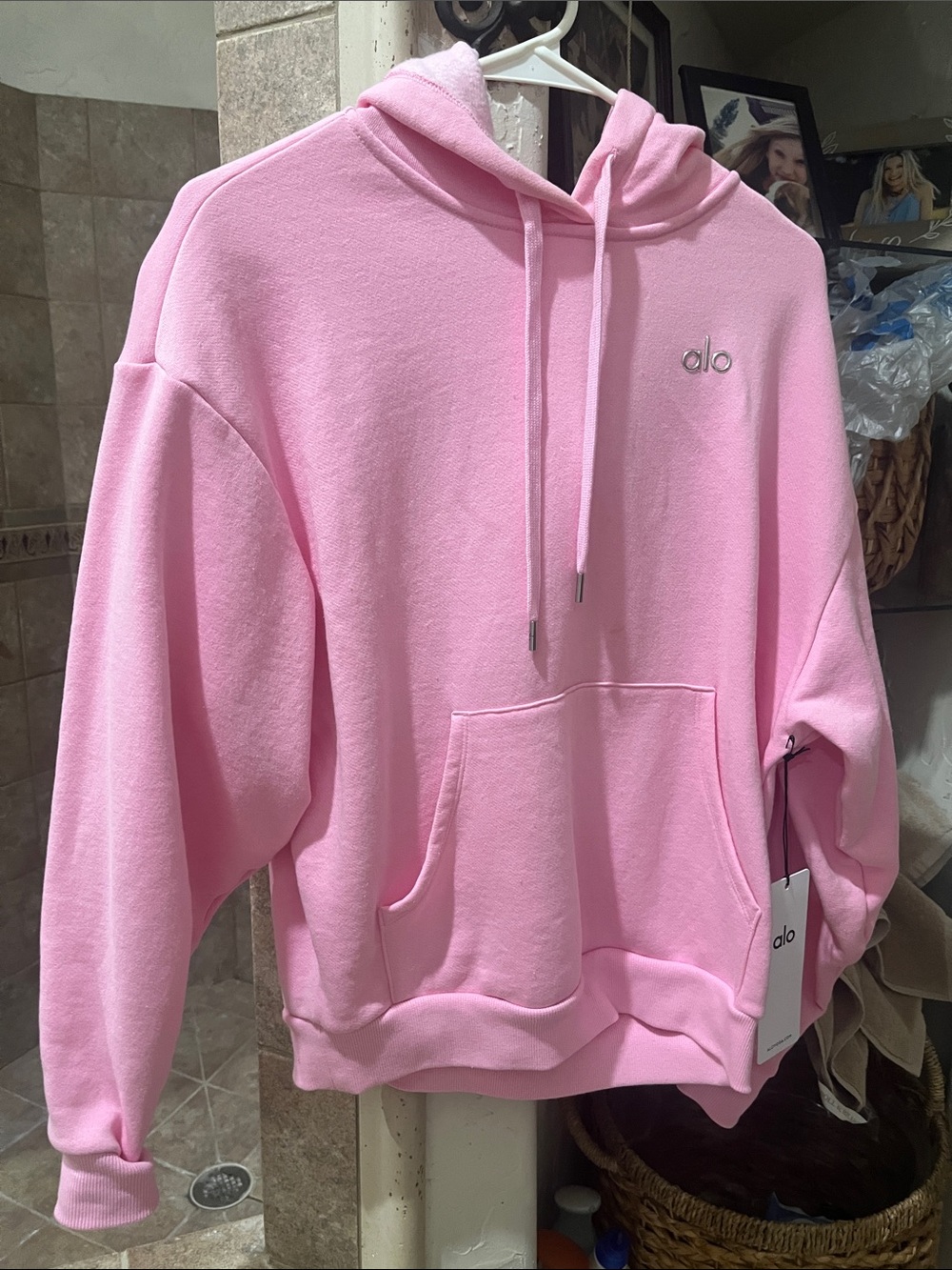 ALO Yoga Sweet Pink Oversized Pullover Hoodie